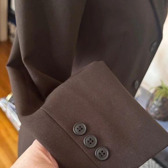 United Colors Of Benetton Dark Brown Women's Blazer - Picture 7 of 9